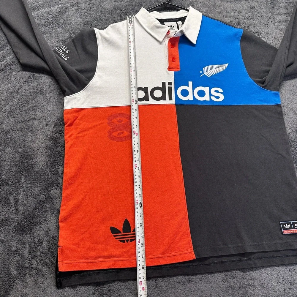 Adidas Originals All Blacks Rugby Polo Shirt Mens XL Colorblock NWT KG4638